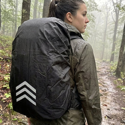 Backpack Waterproof Rain Cover with Reflective 2 Pack Rucksack Cover for Hiking
