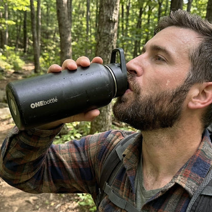 Triple Insulated Water Bottle - Leakproof - 32 oz, 1 L metal water bottle