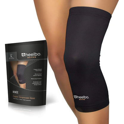 Knee Compression Sleeve with Copper Infused Fibers
