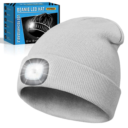 Beanie Hat with Light USB Rechargeable LED